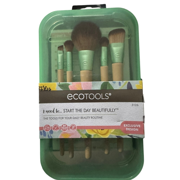 EcoTools Other - New EcoTools Makeup Brush Set - 5 brushes, Start the Day Beautiful